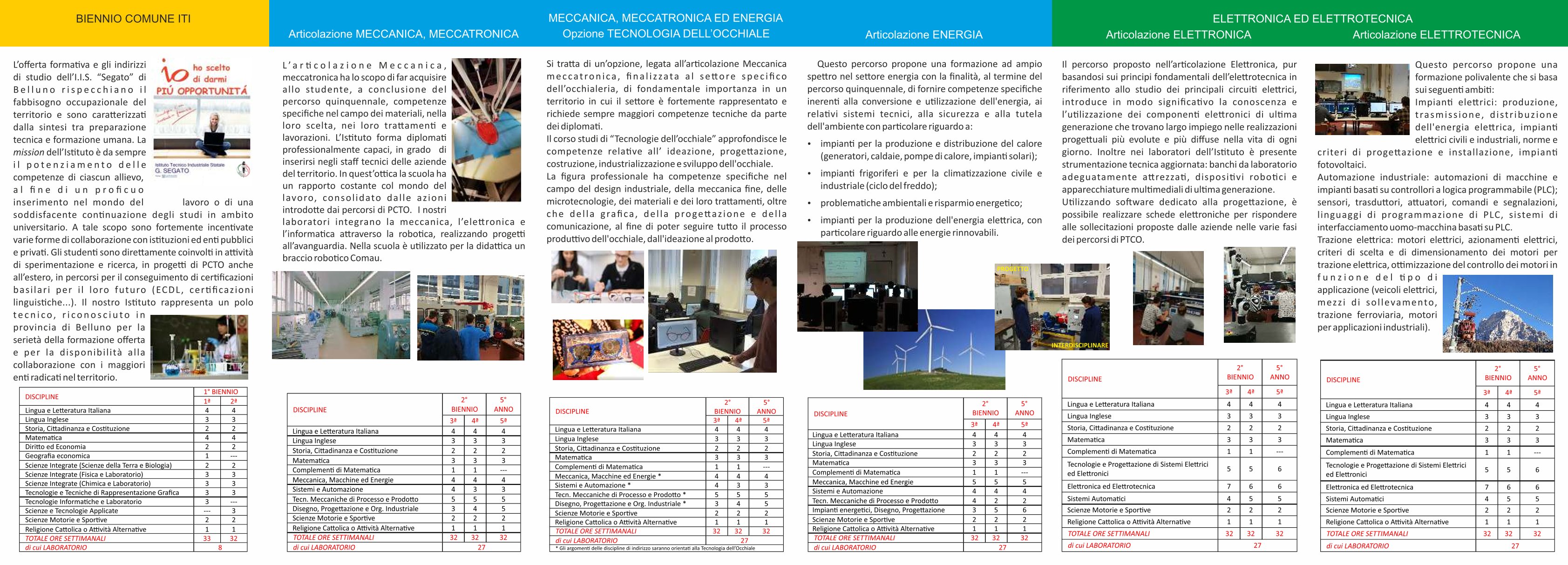 Volantino Scuola Aperta IIS Segato pag0